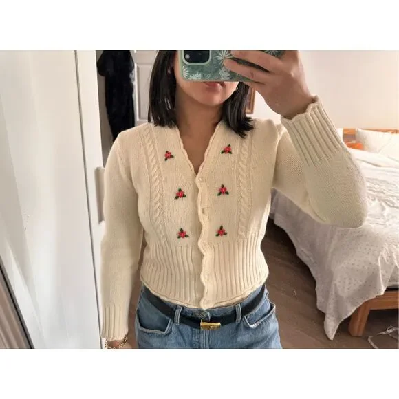 SOLD Rouje wool cardigan - Picture 2 of 8